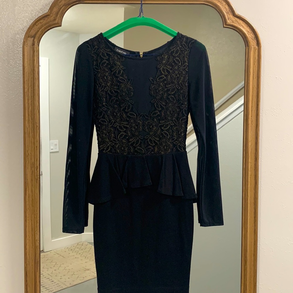 Black and gold mesh party dress. Only worn once.